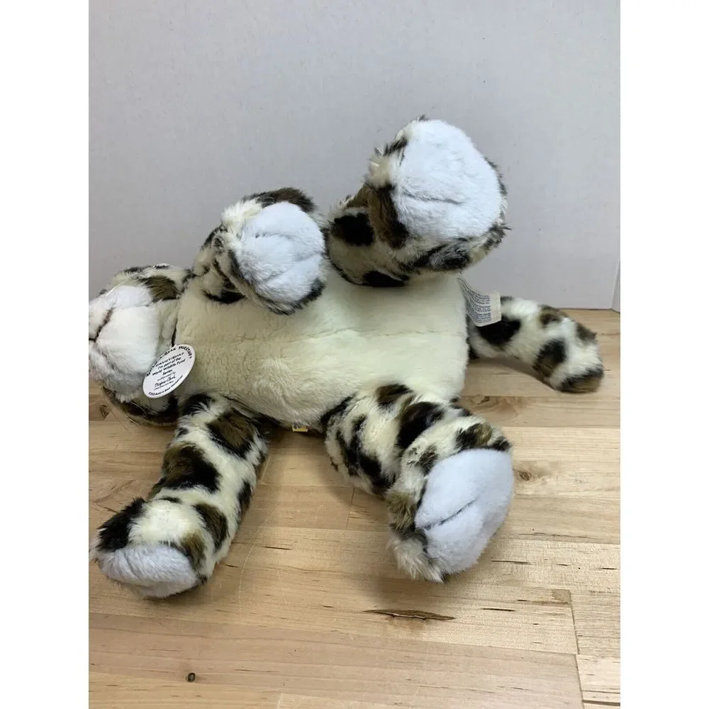 Build A Bear White Leopard‎ Plush Animal 14